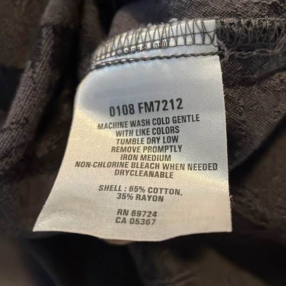 Columbia River Lodge Black Short Sleeve Button Up Palm Trees Fish Size Large - Picture 6 of 7